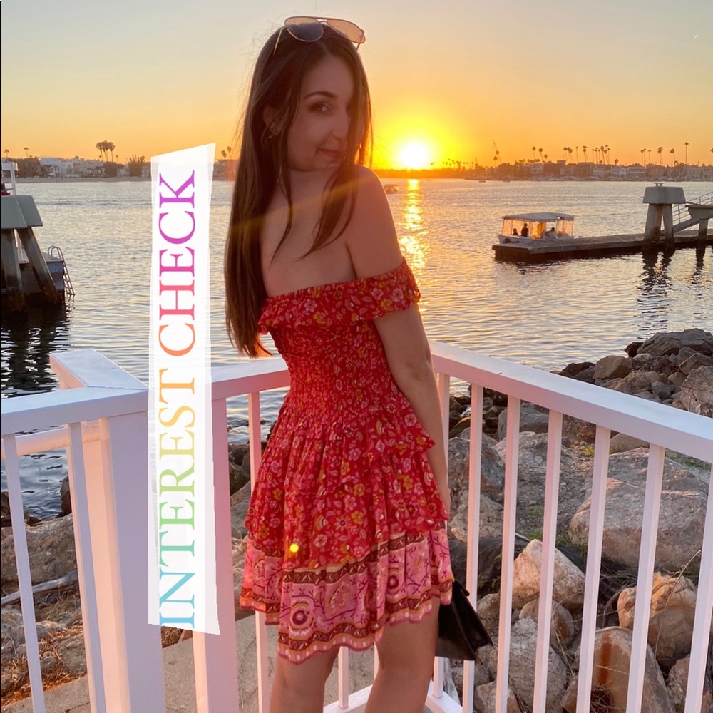 Spell Rara mini dress off the shoulder